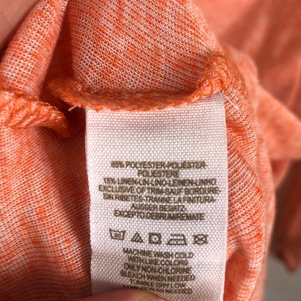 FREE PEOPLE We The Free Orange Sheer Tunic Hi Low - Picture 5 of 5